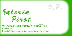 valeria pirot business card